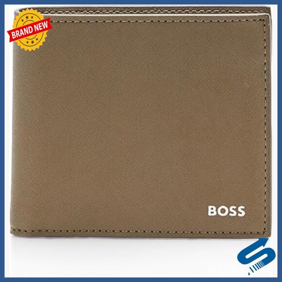 Leather Bifold Wallet with Flap Closure Money Organizer